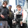 Focus Puller Ryan Geddis (left), Director Q and myself on "Fever"