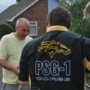 Filming a scene in "The Six Sided Man".<br />To my right is focus puller Ryan Geddis
