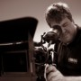 On the RED ONE, checking the focus.